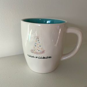 Rae Dunn Coffee Mug “I Believe in Celebrating.”